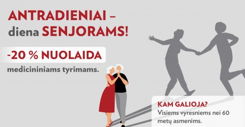 Antradieniais - Senjorų diena!